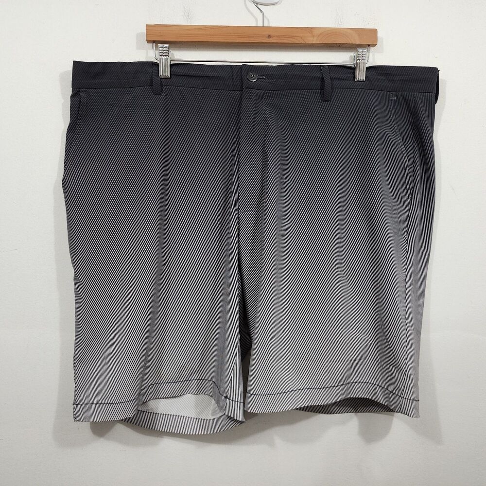 Greg Norman Golf Performance Attack Life Shorts Halftone Fade Black Gray W42